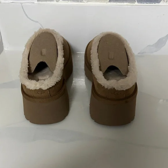 UGG Tan Shearling Lined Slippers - Picture 7 of 9